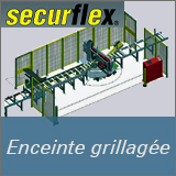 Enceinte grillagée de sécurité